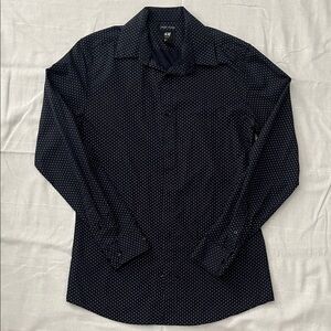 H&M Men's Navy Polka Dot Shirt
